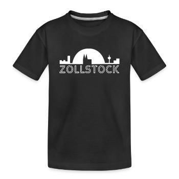 Köln Zollstock - Kinder Premium Bio T-Shirt - Schwarz - Vorne