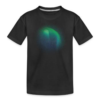 Polarlicht Nordlichter Aurora Borealis - Kinder Premium Bio T-Shirt - Schwarz - Vorne