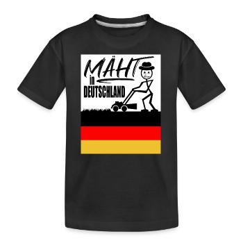 Mäht in Deutschland - Kinder Premium Bio T-Shirt - Schwarz - Vorne