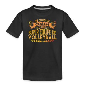 Cadeau coach Volleyball coach | Coach Volleyball - T-shirt bio Premium Enfant - noir - Devant