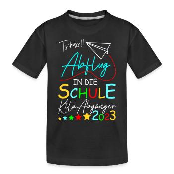 Kita Abgänger 2023 - Kinder Premium Bio T-Shirt - Schwarz - Vorne