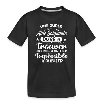 Aide Soignante Aides Soignants - T-shirt bio Premium Enfant - noir - Devant