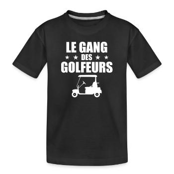 Golf, Golfeur, Fan de Golf - T-shirt bio Premium Enfant - noir - Devant