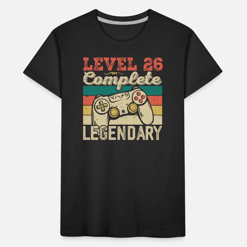 Level 26 Complete, 26th Birthday Gift Kids' Premium Organic T-Shirt