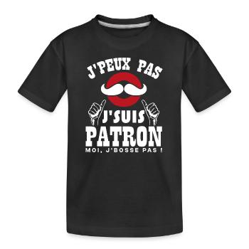 I can't, I'm a - Kids' Premium Organic T-Shirt - black - Front