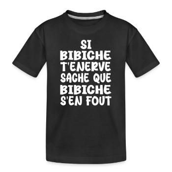 If annoys you, know that - Kids' Premium Organic T-Shirt - black - Front