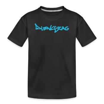 Mardi, disponible tous les jours de la semaine, nettsfetz.de - T-shirt bio Premium Enfant - noir - Devant
