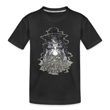 Sorcière Voyante du Manoir de l’Œil de Gobelin - T-shirt bio Premium Enfant - noir - Devant