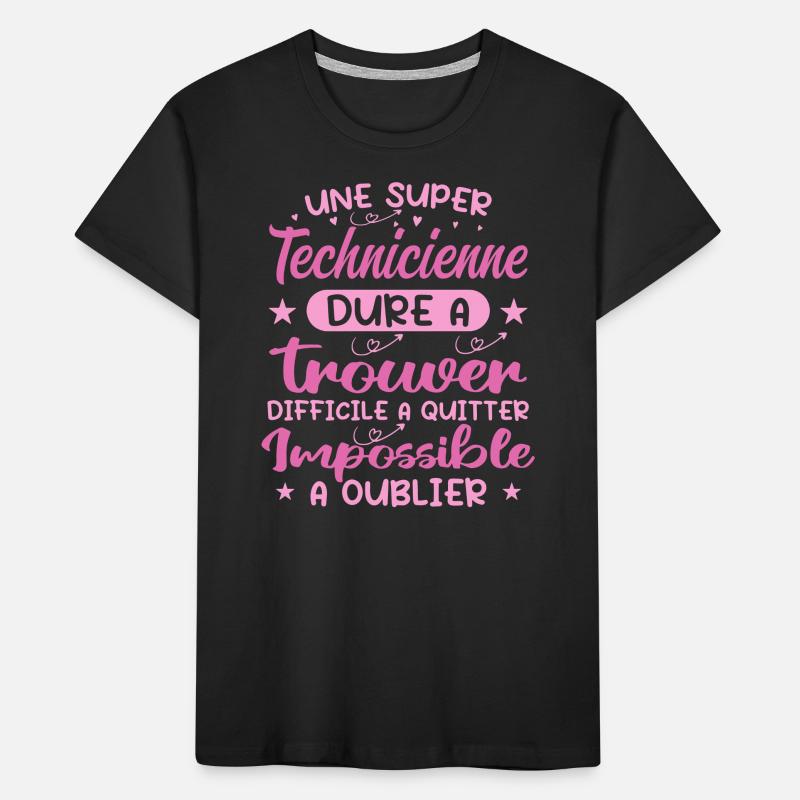 Une Super Technicienne - Cadeau technicienne T-shirt bio Premium Enfant