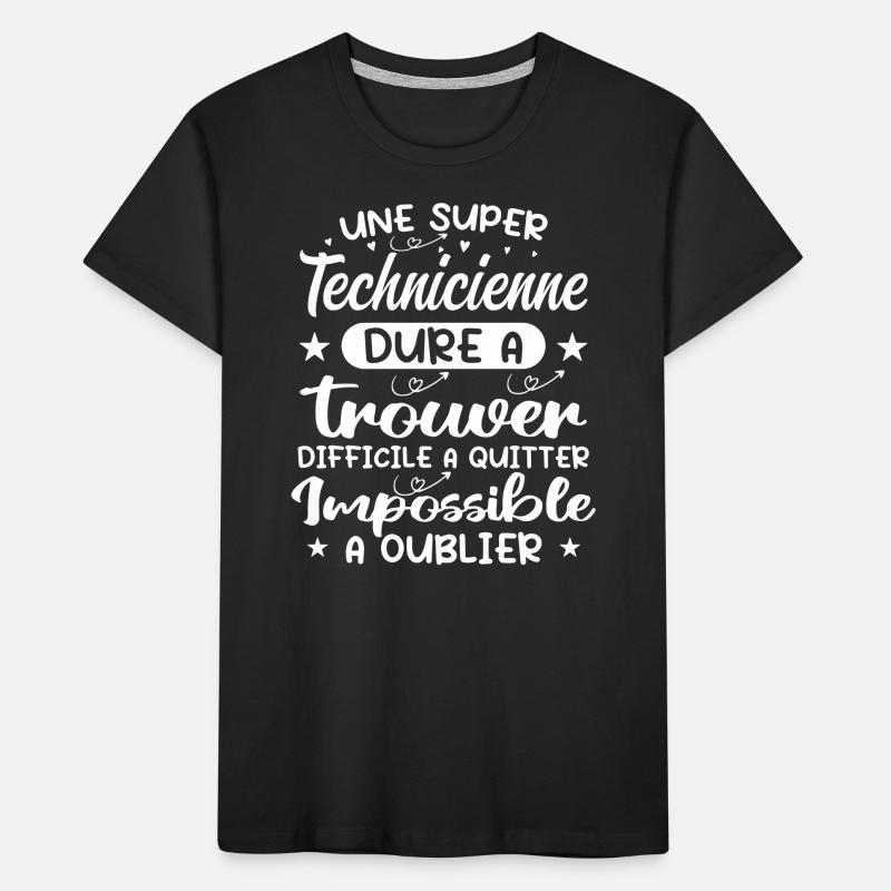 Une Super Technicienne - Cadeau technicienne T-shirt bio Premium Enfant