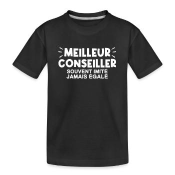 Conseiller | Je suis le meilleur Conseiller - T-shirt bio Premium Enfant - noir - Devant
