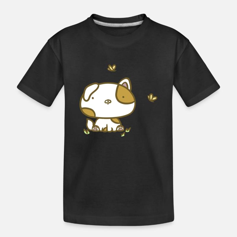 Chien mignon - T-shirt bio Premium Enfant - noir