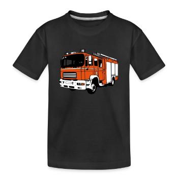 Fire Department 3 couleurs - T-shirt bio Premium Enfant - noir - Devant