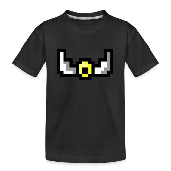 Pixel wings - Kinder Premium Bio T-Shirt - Schwarz - Vorne