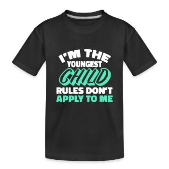 Familie Kinder Geschwister Lustig Geschenkidee - Kinder Premium Bio T-Shirt - Schwarz - Vorne