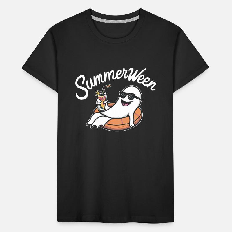 Summerween Ghost Kids' Premium Organic T-Shirt