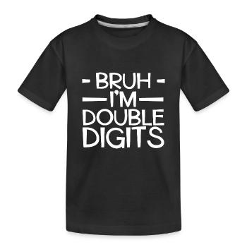 10th Birthday Girl Gift Idea Ten Years - Kids' Premium Organic T-Shirt - black - Front