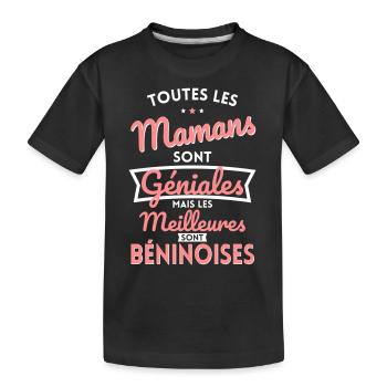Mamans géniales les meilleures sont Béninoises - T-shirt bio Premium Enfant - noir - Devant