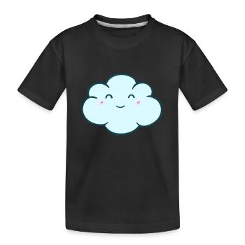 Doux nuage - T-shirt bio Premium Enfant - noir - Devant