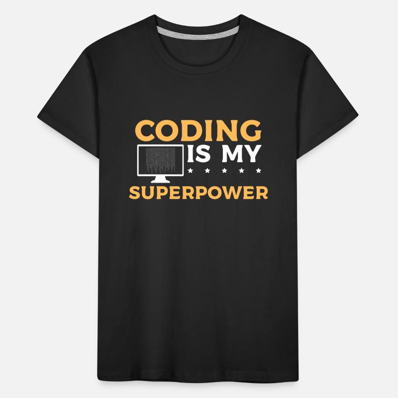 Coding Is My Superpower - Programmer Design Kids' Premium Organic T-Shirt