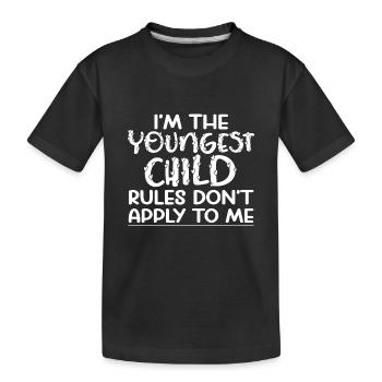 Famille Enfants Frères et sœurs Idée Cadeau Drôle - T-shirt bio Premium Enfant - noir - Devant
