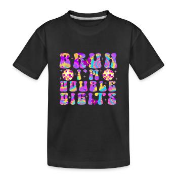 10th Birthday Girl Gift Idea Ten Years - Kids' Premium Organic T-Shirt - black - Front