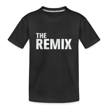 The Original / The Remix - Vater Sohn Partnershirt - Kinder Premium Bio T-Shirt - Schwarz - Vorne