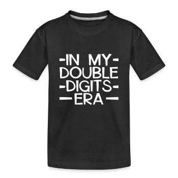 10th Birthday Girl Gift Idea Ten Years - Kids' Premium Organic T-Shirt - black - Front