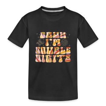 10th Birthday Girl Gift Idea Ten Years - Kids' Premium Organic T-Shirt - black - Front