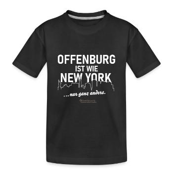 Offenburg - Kinder Premium Bio T-Shirt - Schwarz - Vorne