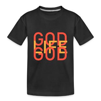 Dieu = ma vie - T-shirt bio Premium Enfant - noir - Devant