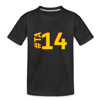 TA14-KARTON - Kinder Premium Bio T-Shirt - Schwarz - Vorne