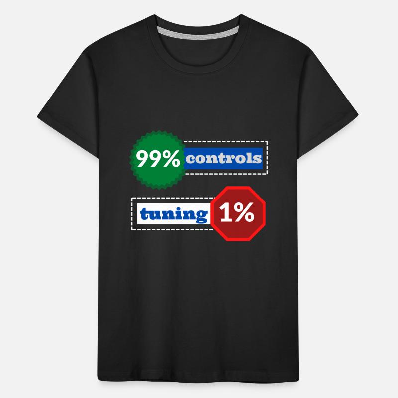 1 % de coordination 99 % de contrôles T-shirt bio Premium Enfant