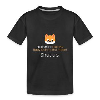 ** Coin à la lune! La ferme! - T-shirt bio Premium Enfant - noir - Devant