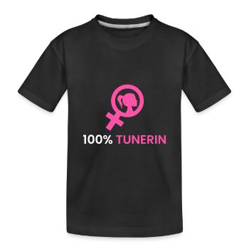 100% Tuner - T-shirt bio Premium Enfant - noir - Devant