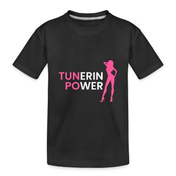 Puissance du tuner - T-shirt bio Premium Enfant - noir - Devant