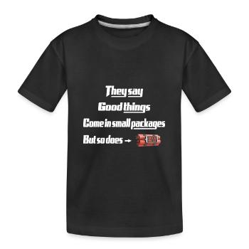 Les bonnes choses viennent dans de petits paquets Design unique - T-shirt bio Premium Enfant - noir - Devant