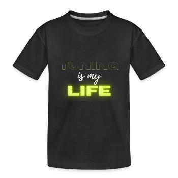 Tuning est ma vie - T-shirt bio Premium Enfant - noir - Devant