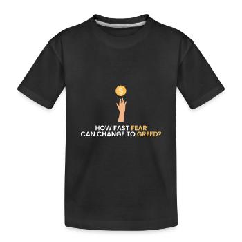 À quelle vitesse l’anxiété peut-elle dans - T-shirt bio Premium Enfant - noir - Devant
