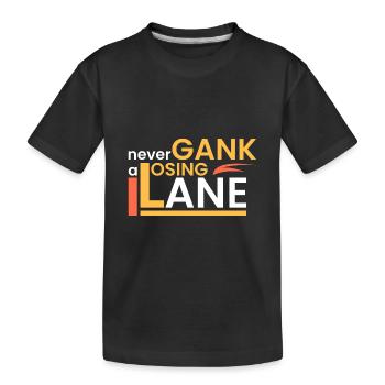 Ganke n’est jamais perdant - T-shirt bio Premium Enfant - noir - Devant