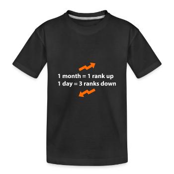 Ascension lente - T-shirt bio Premium Enfant - noir - Devant