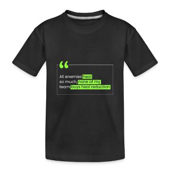 Personne n’achète la réduction de la guérison. - T-shirt bio Premium Enfant - noir - Devant