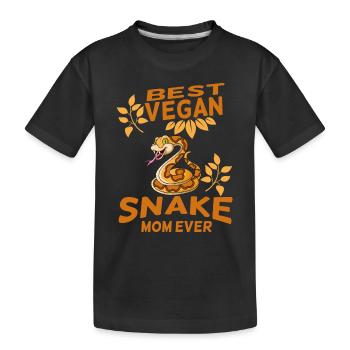 Snake - Kids' Premium Organic T-Shirt - black - Front
