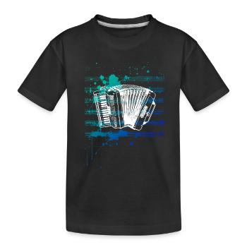 Accordéon - T-shirt bio Premium Enfant - noir - Devant
