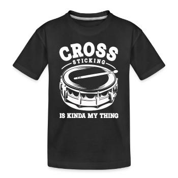 Tenor Schlagzeuger | Tenortrommel Band Geschenk - Kinder Premium Bio T-Shirt - Schwarz - Vorne