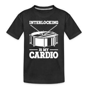 Tenor Schlagzeuger | Tenortrommel Band Geschenk - Kinder Premium Bio T-Shirt - Schwarz - Vorne
