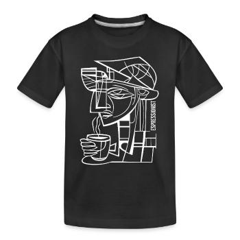 Espressionist - Espresso - Boisson au café - T-shirt bio Premium Enfant - noir - Devant