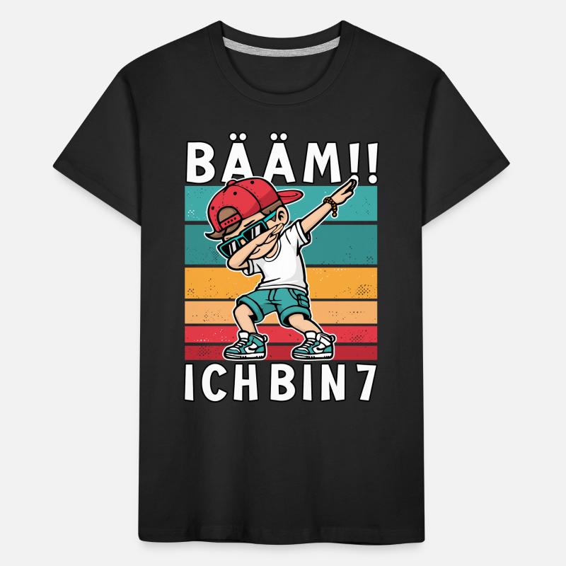 7. Geburtstag Dabbing Junge Bääm Ich Bin 7 Kinder Premium Bio T-Shirt