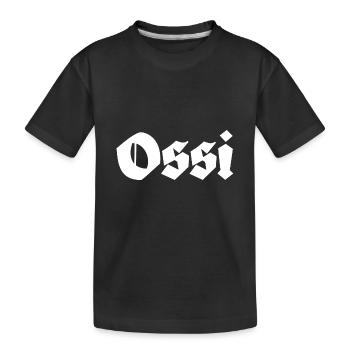 Ossi Ostdeutschland - Kinder Premium Bio T-Shirt - Schwarz - Vorne