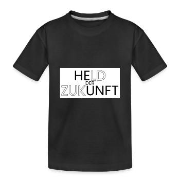 Held der Zukunft - Kinder Premium Bio T-Shirt - Schwarz - Vorne